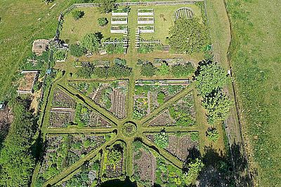 Schaugarten von oben